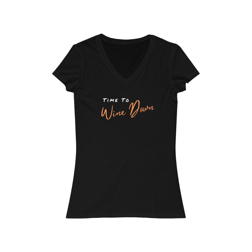 Wine Down Women's V-Neck Tee