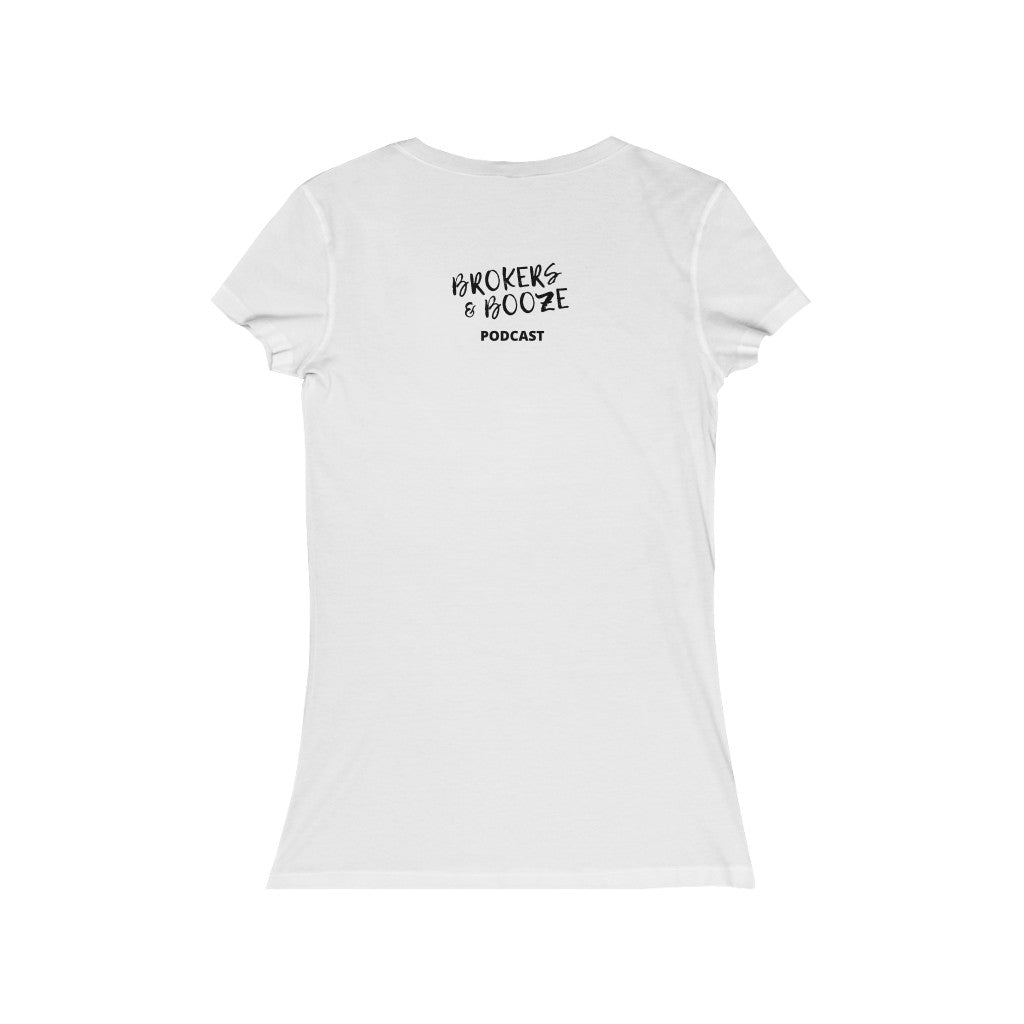 Wine Down Women's V-Neck Tee