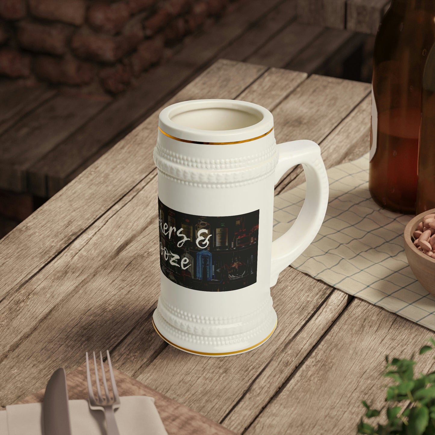 Brokers and Booze Beer Stein Mug