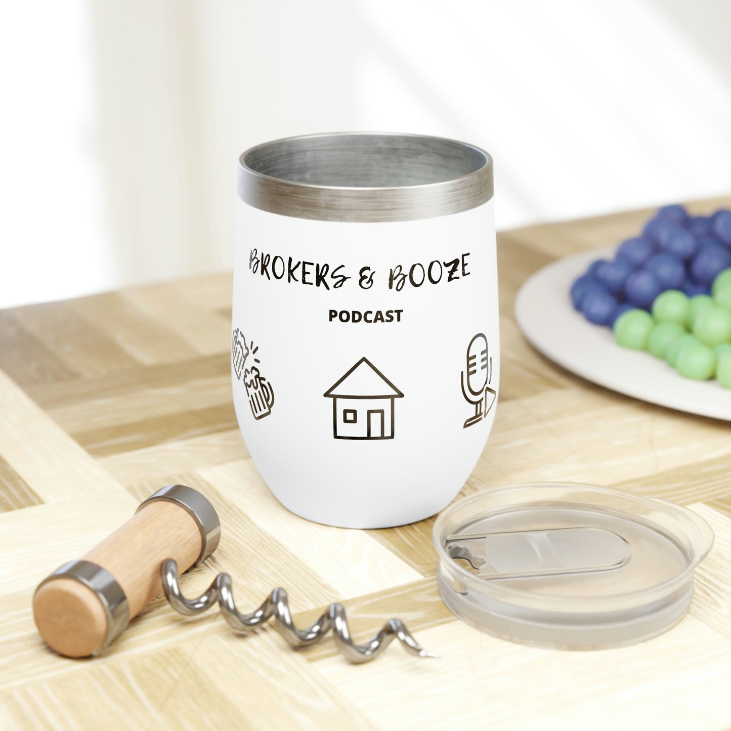 Brokers and Booze Chill Wine Tumbler
