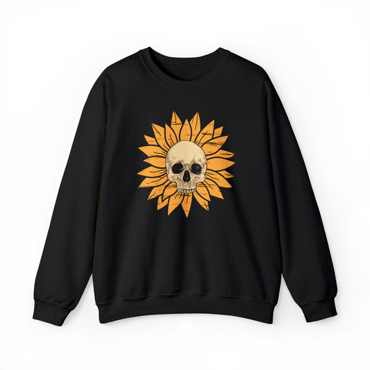 Flower Skull Crewneck Sweatshirt