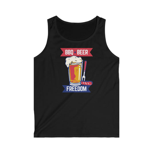 BBQ Beer & Freedom Tank Top