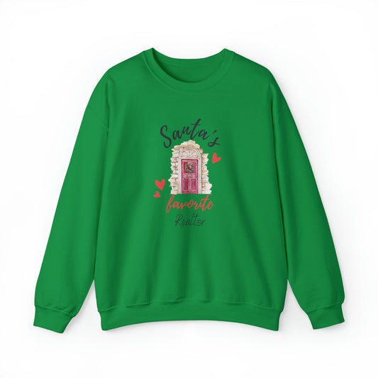 Santa's Favorite Realtor Crewneck Sweatshirt