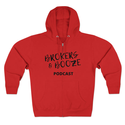 Brokers and Booze Zip Hoodie