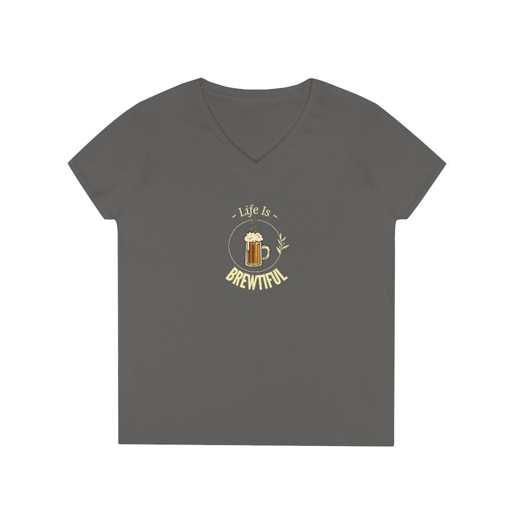 Life is Brewtiful Ladies' V-Neck