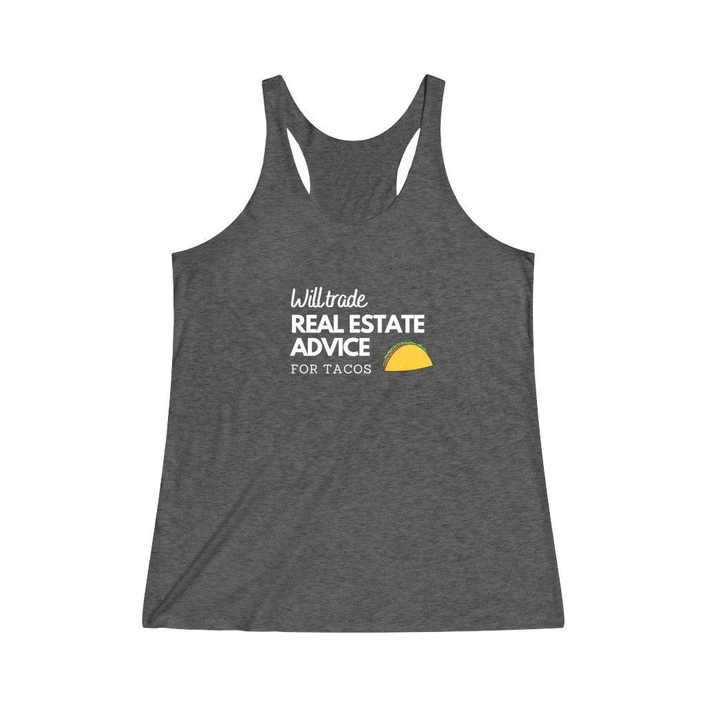 Women's Advice For Tacos Racerback Tank