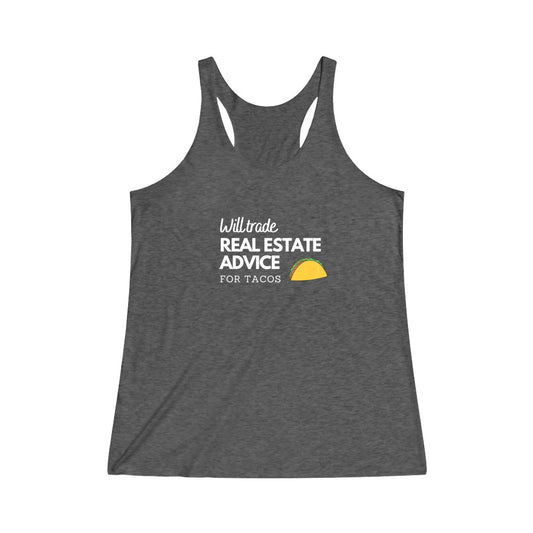 Women's Advice For Tacos Racerback Tank