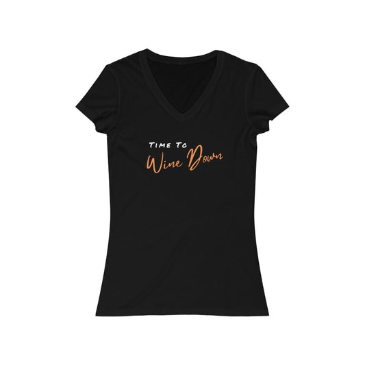 Wine Down Women's V-Neck Tee