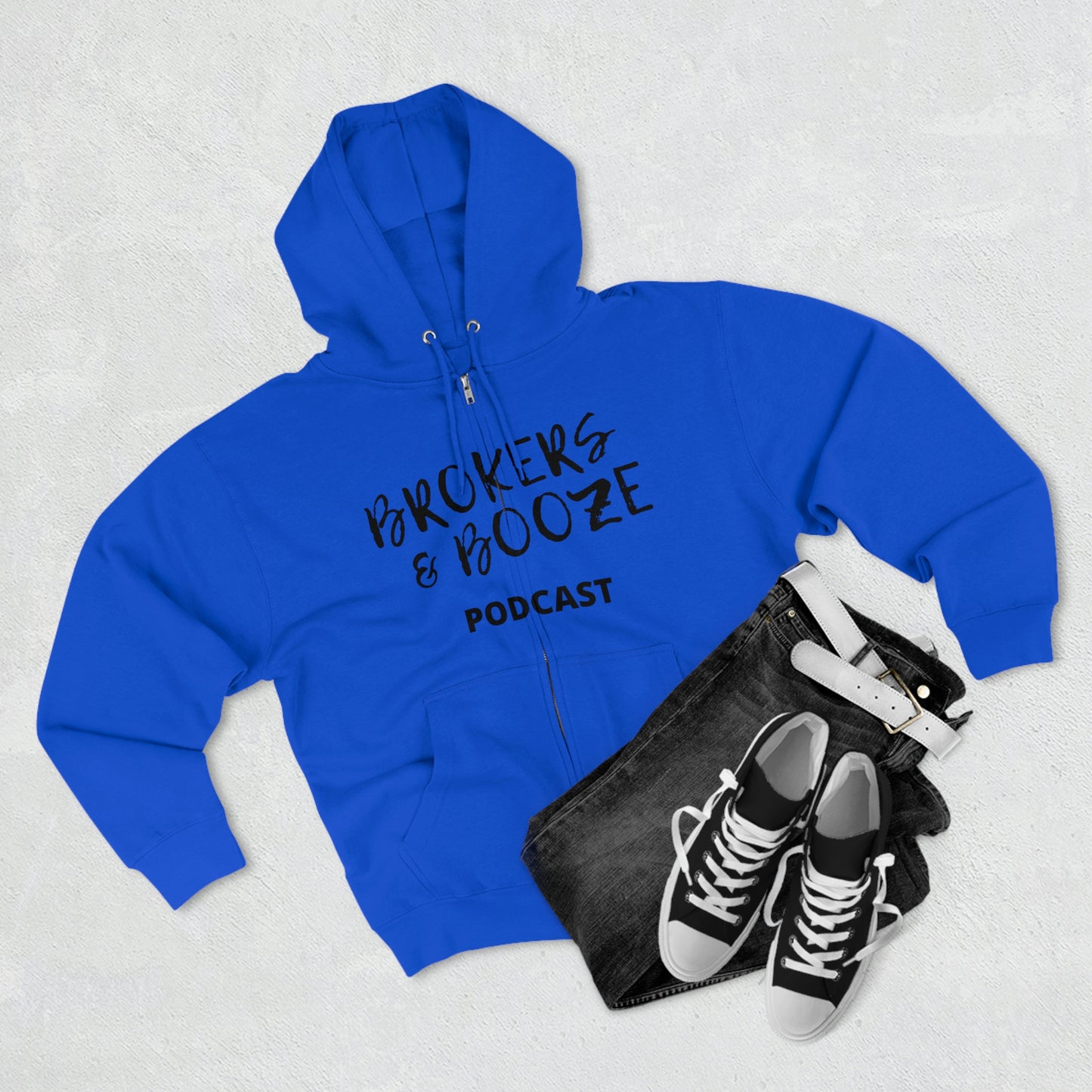 Brokers and Booze Zip Hoodie