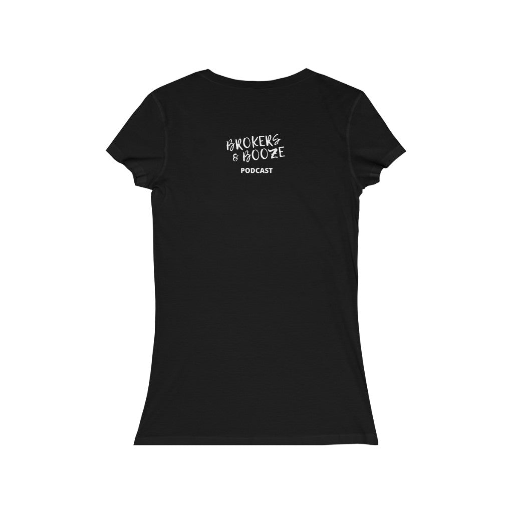 Wine Down Women's V-Neck Tee