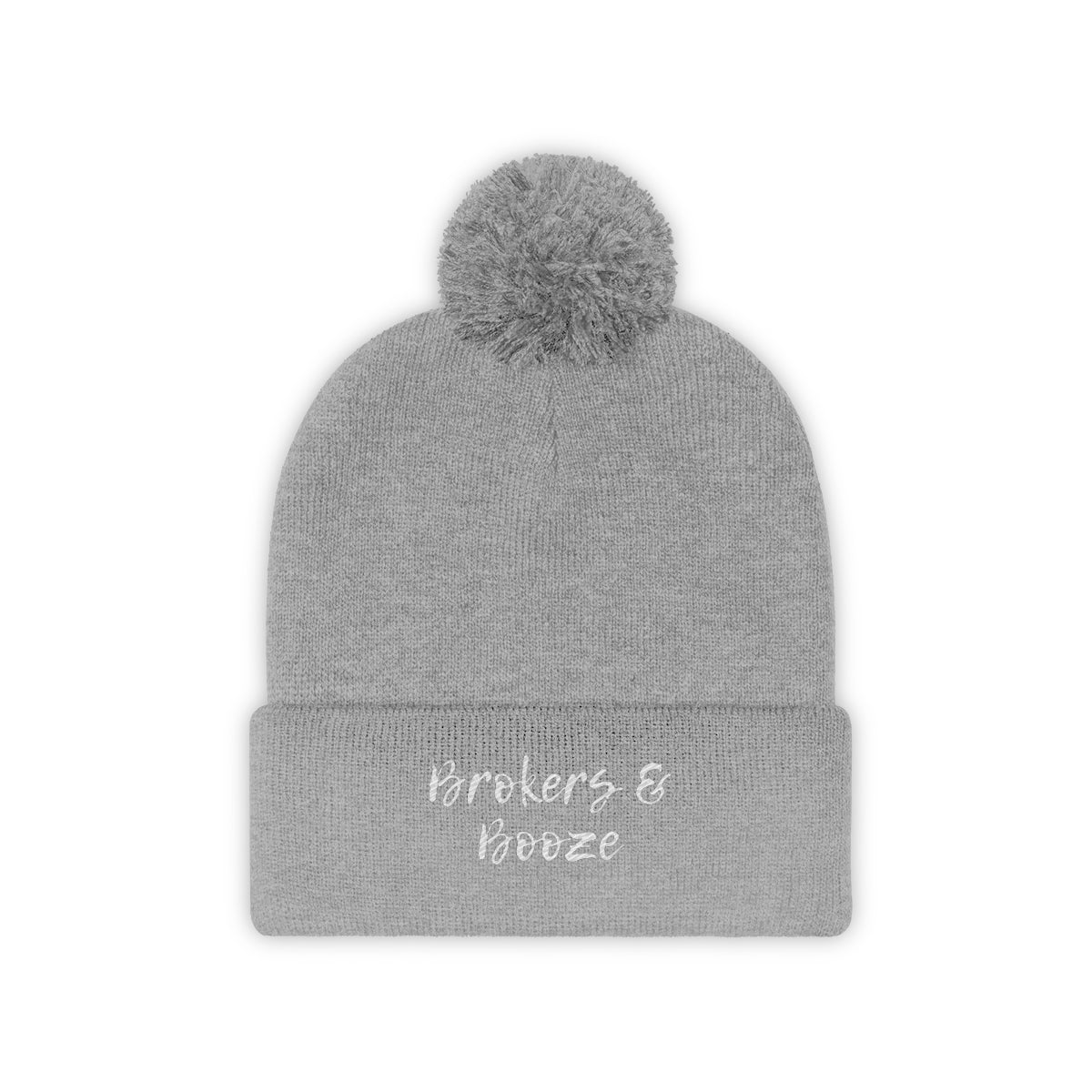 Brokers and Booze Podcast Pom Pom Beanie