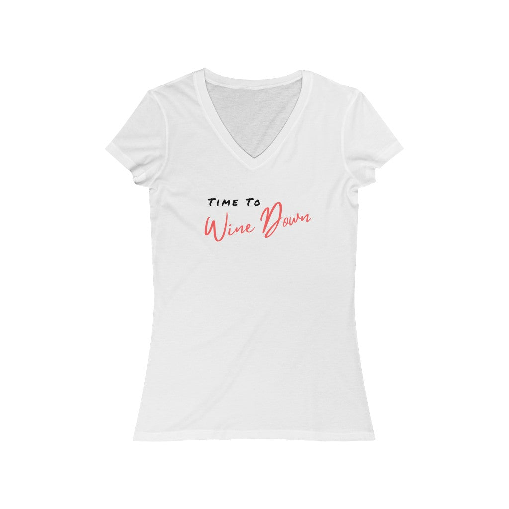 Wine Down Women's V-Neck Tee