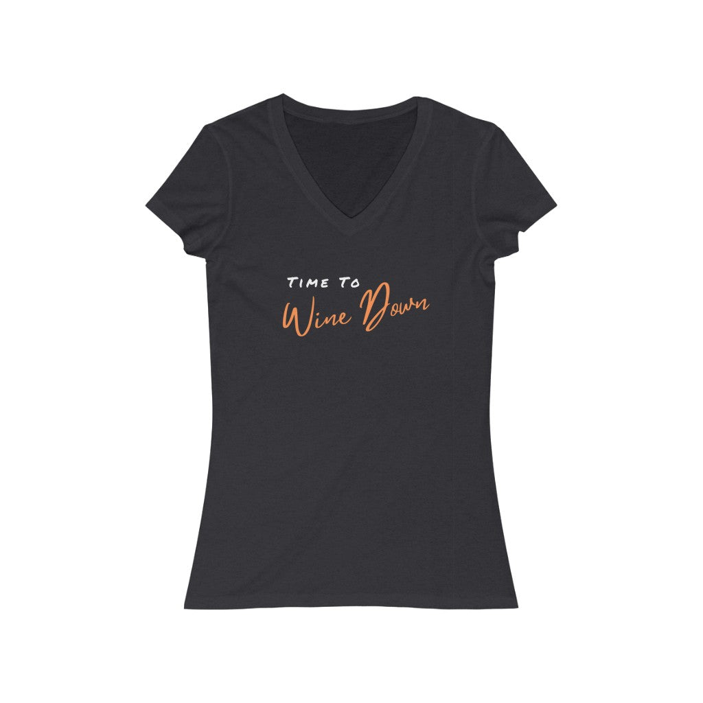 Wine Down Women's V-Neck Tee