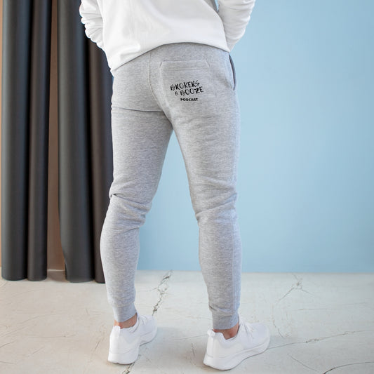 Brokers and Booze Podcast Premium Fleece Joggers