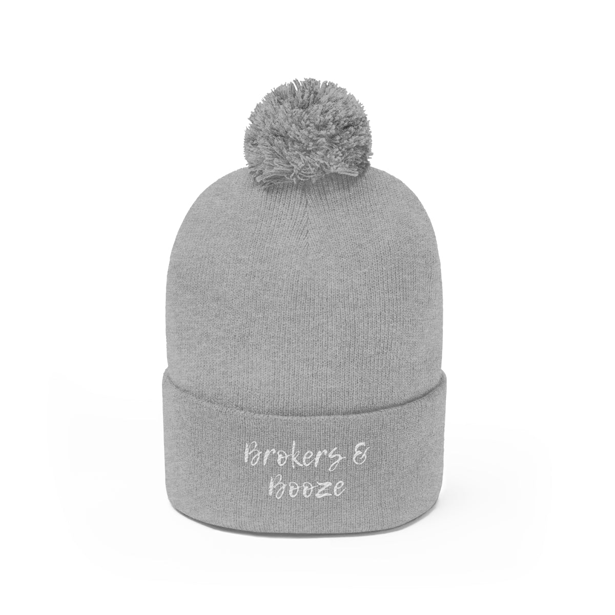 Brokers and Booze Podcast Pom Pom Beanie