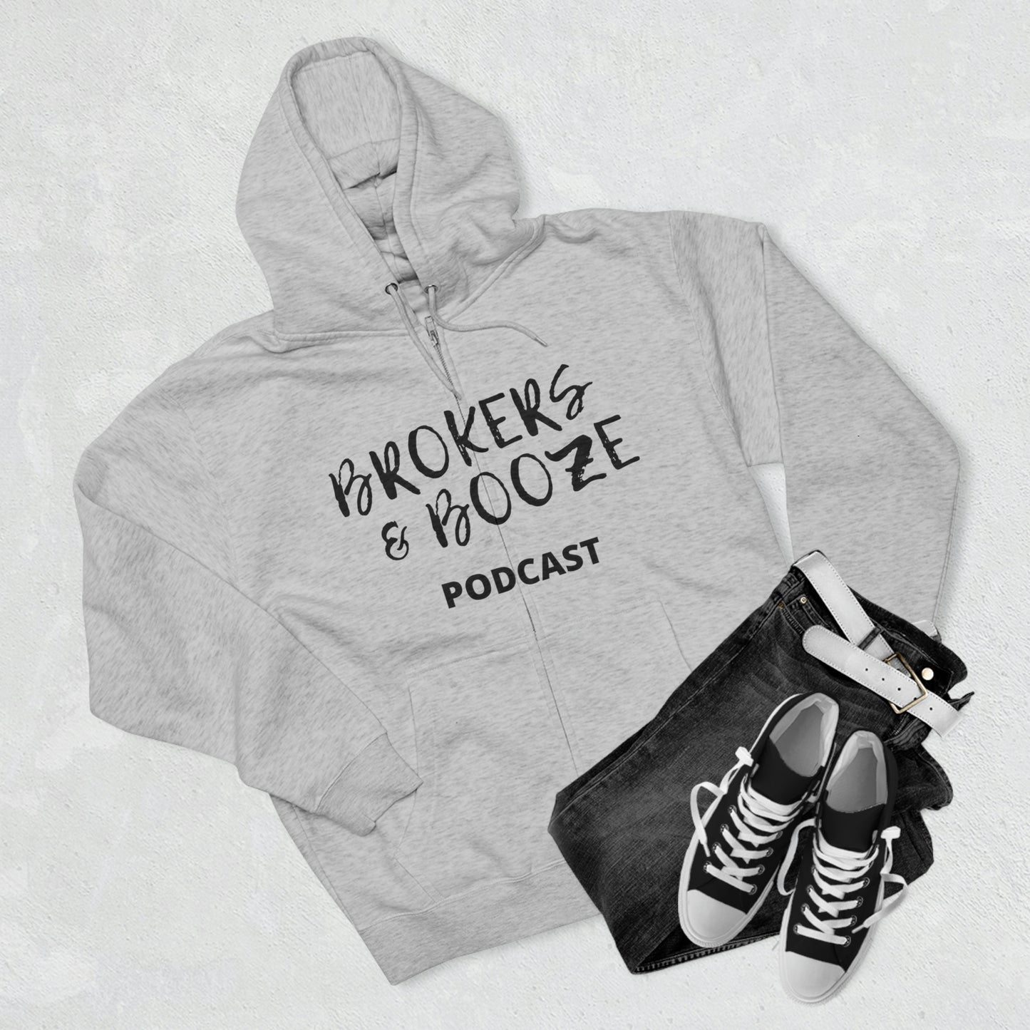 Brokers and Booze Zip Hoodie