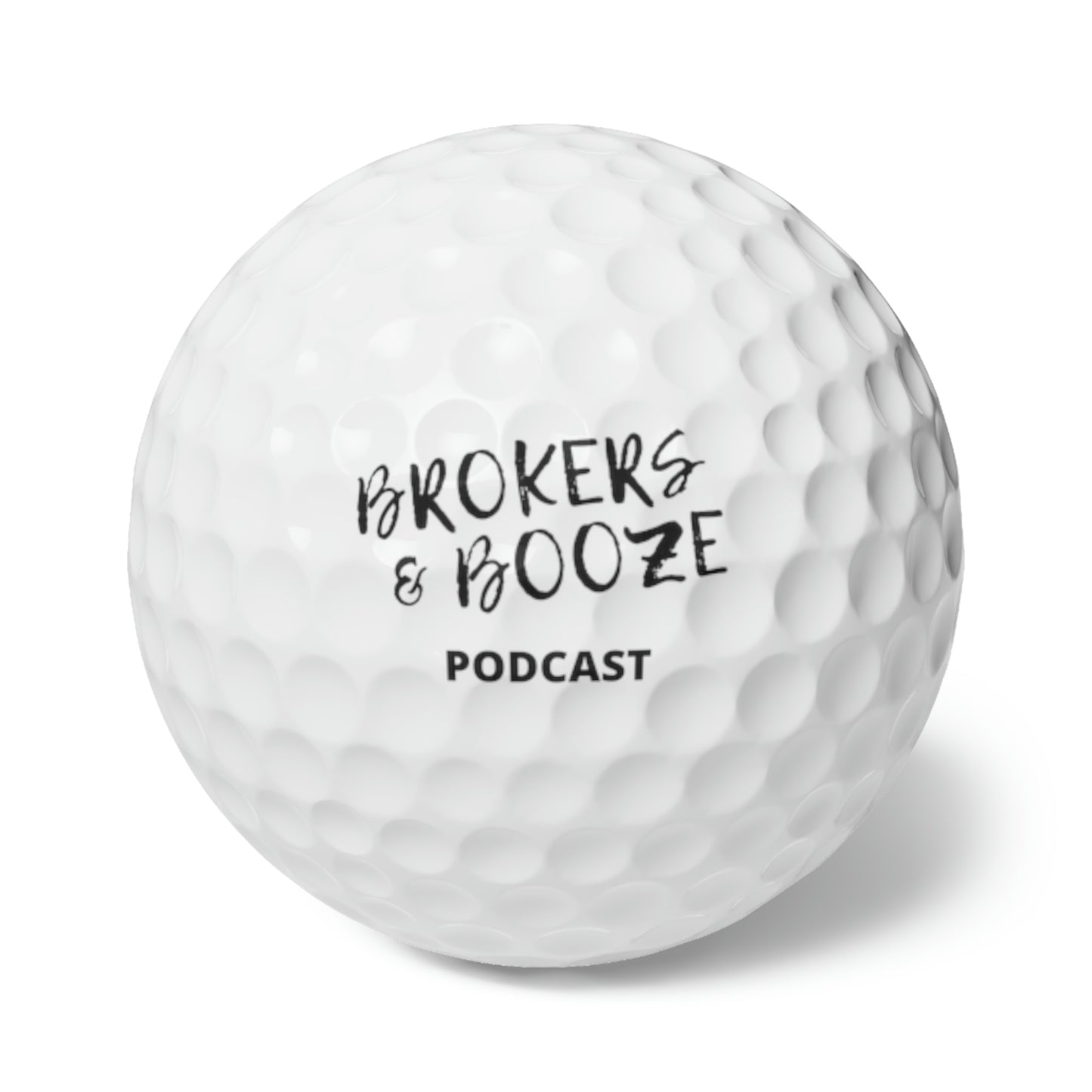 Brokers and Booze Podcast Edition Golf Balls, 6pcs