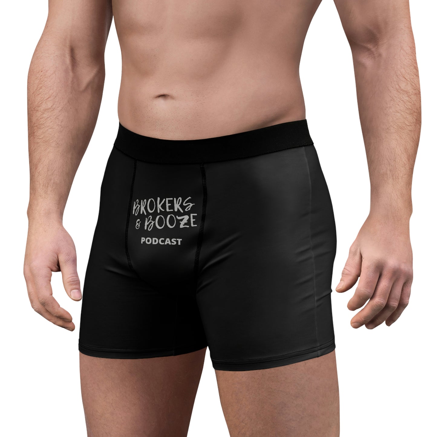 Brokers and Booze Podcast Men's Boxer Briefs