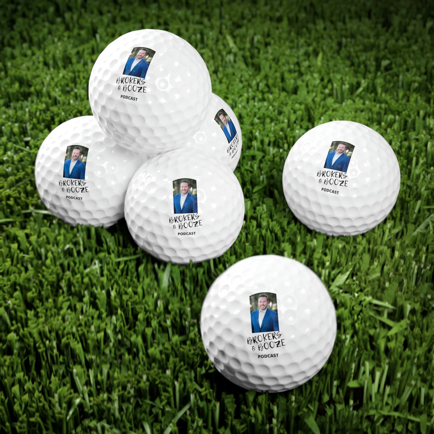 Brokers and Booze Bill Edition Golf Balls, 6pcs