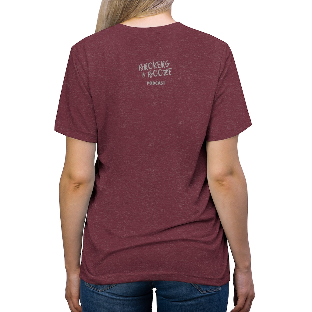 Brokers and Booze Drink Unisex Triblend Tee