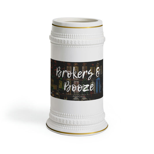 Brokers and Booze Beer Stein Mug
