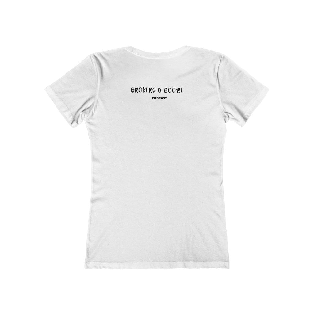 EXP Downline Wine Women's The Boyfriend Tee